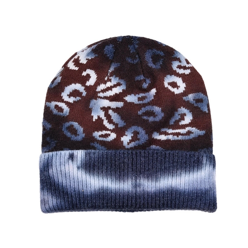 Unisex Color Block Eaveless Wool Cap