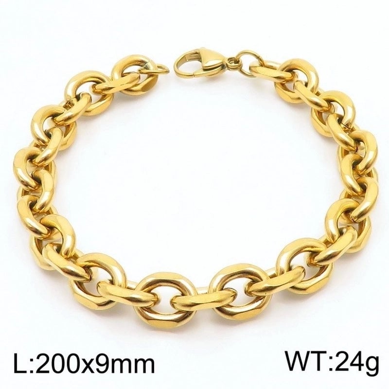 Titanium Steel 18K Gold Plated Fashion Plating Geometric Necklace