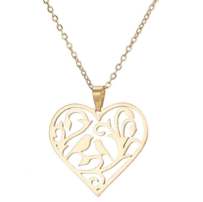 Fashion Geometric 201 Stainless Steel 18K Gold Plated Plating Stainless Steel Necklaces