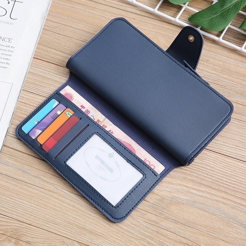 Women's Wallet Tri-fold Clutch Bag Multi-function Card Bag Coin Bag Mobile Phone Bag