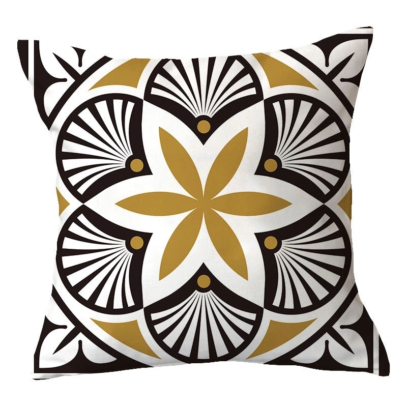 Casual Vacation Color Block Plush Pillow Cases
