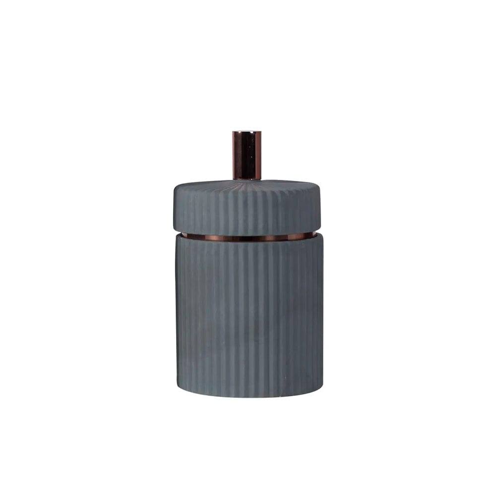 Ridge Decorative Jar - Grey