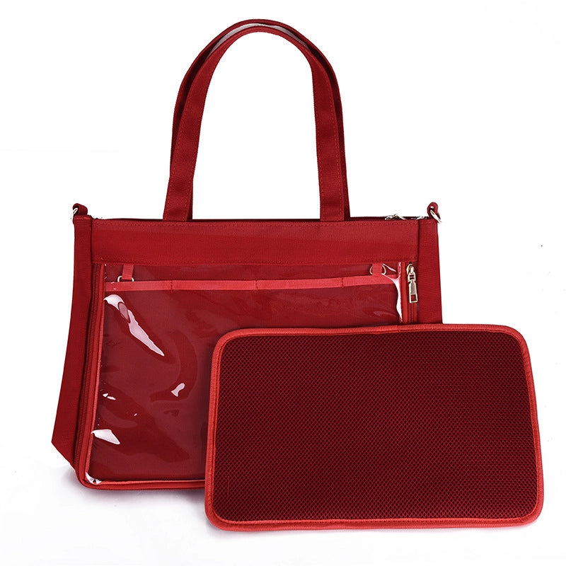 Women's Medium PVC Solid Color Classic Style Square Zipper Shoulder Bag