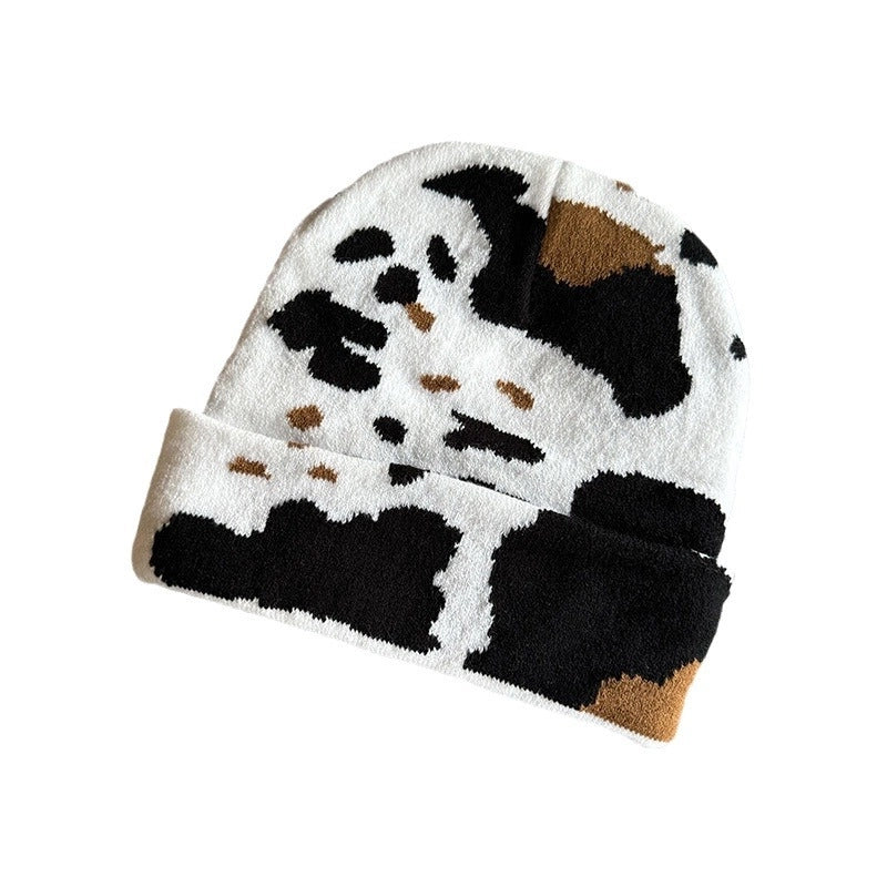 Women's Streetwear Leopard Eaveless Wool Cap