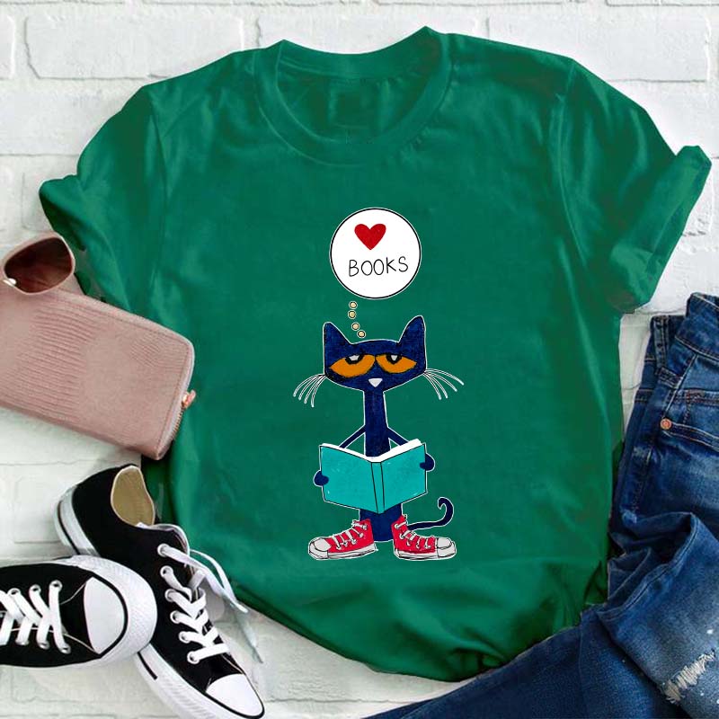 Love Books Teacher T-Shirt