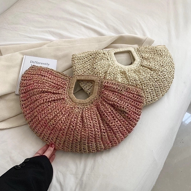Women's All Seasons Straw Basic Handbag