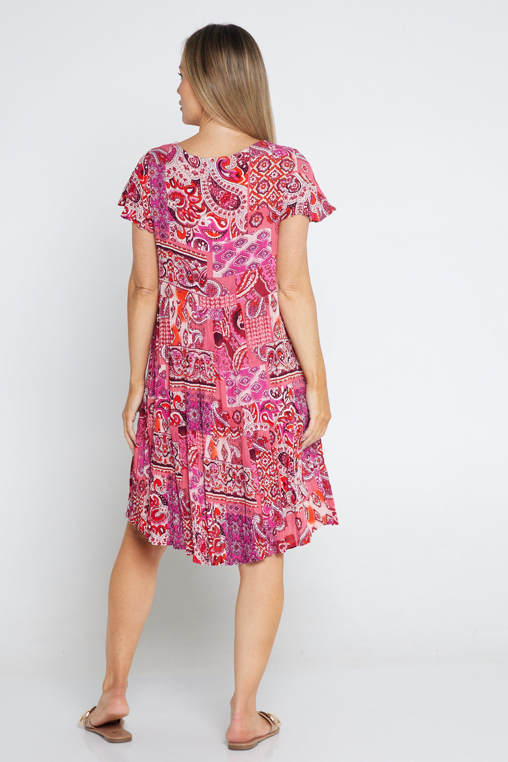 Kimberly Petite Dress - Paisley Pink