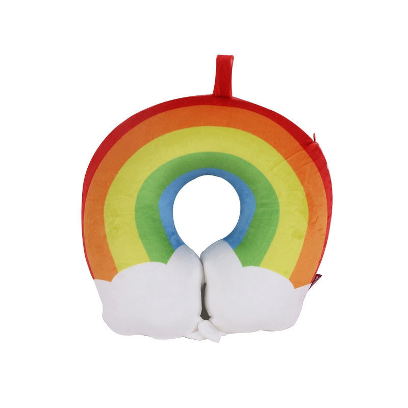 Cartoon Memory Cotton U-shaped Pillow Leisure House Travel Office Neck Pillow Slow Rebound Aircraft Travel Neck Pillow