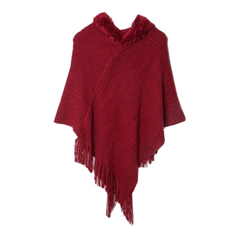 Women's Streetwear Solid Color Acrylic Tassel Shawl
