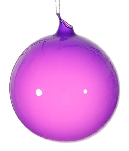 Jim Marvin Purple Bubblegum Glass Ornaments