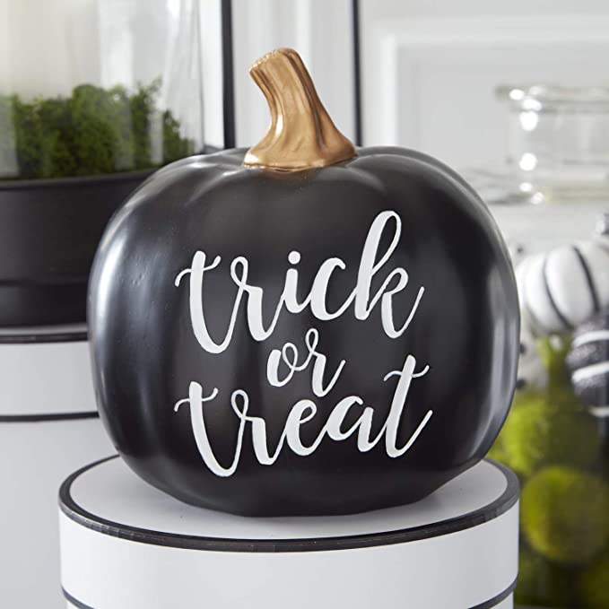 Trick or Treat Pumpkin. Black