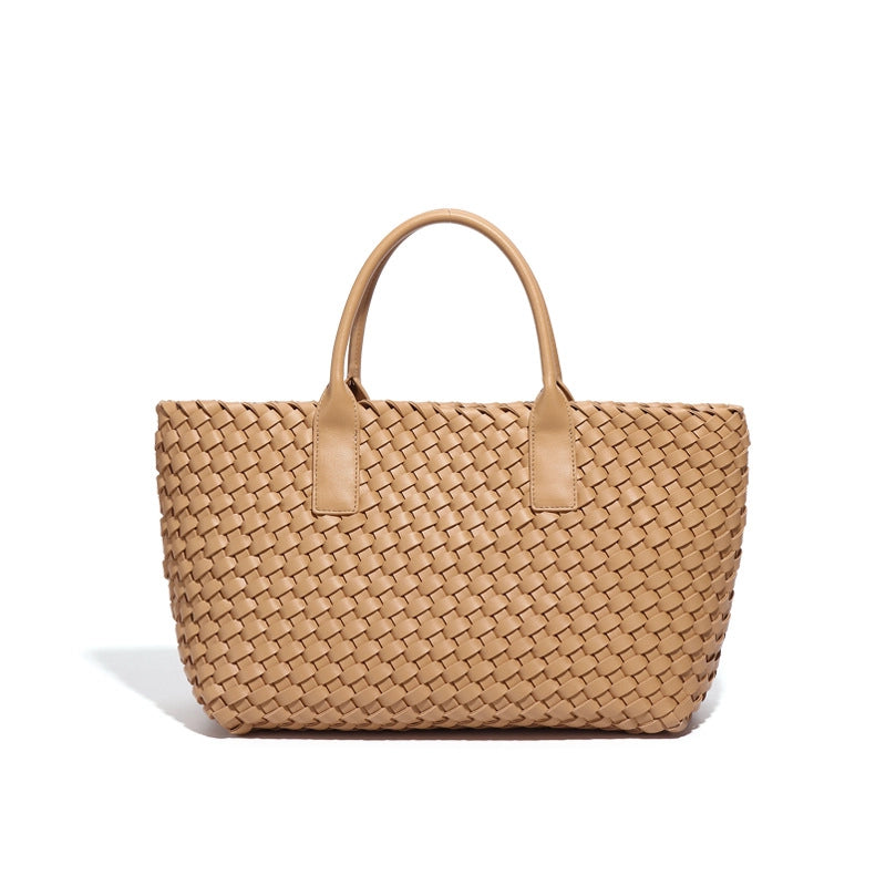 Women's Woven Bag Summer New Light Luxury Large Capacity Vegetable Basket Bag Fashion Casual Versatile High Quality Handbag For Women