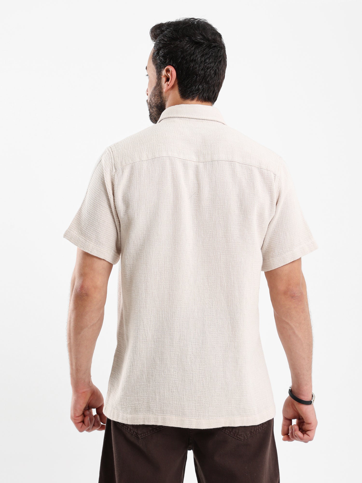 Textured Short Sleeve Shirt