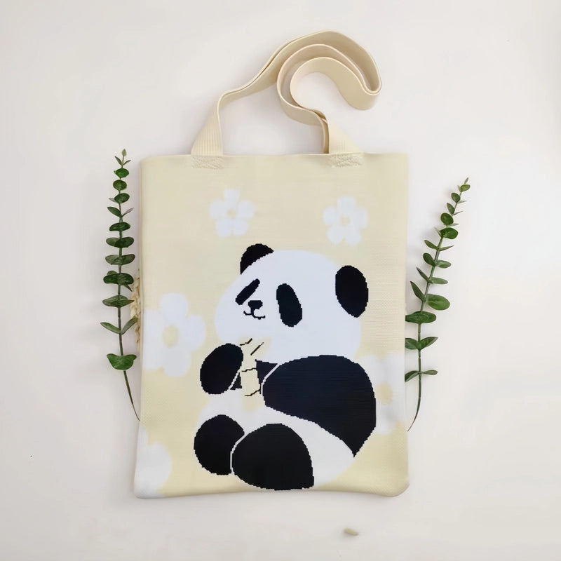 Women's Medium Polyester Animal Cute Square Open Shoulder Bag