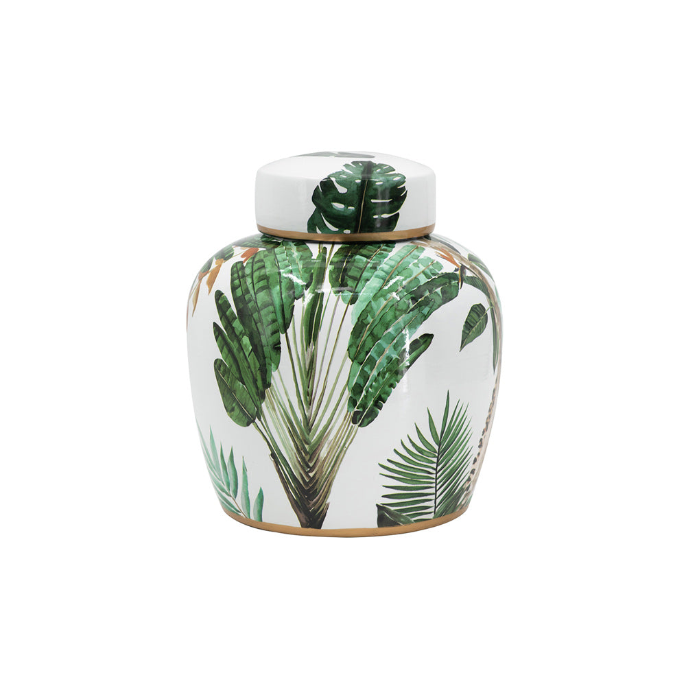 Chantilly Ginger Jar With Lid - Jaguar Jungle