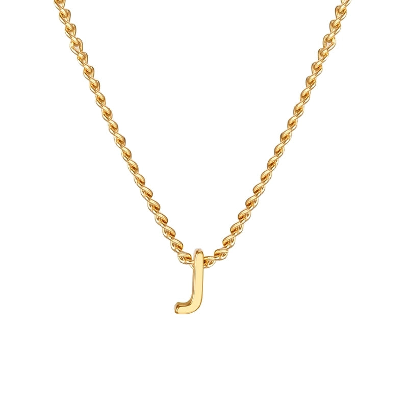 Elegant Letter 201 Stainless Steel 18K Gold Plated Pendant Necklace