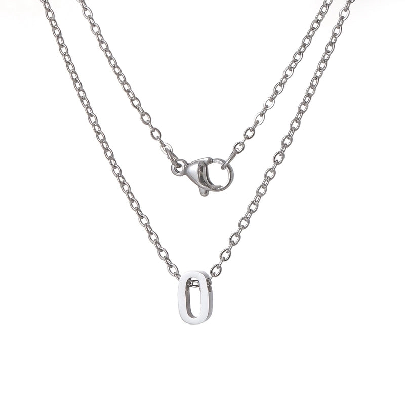 Titanium Steel Minimalist Plating Letter None Necklace