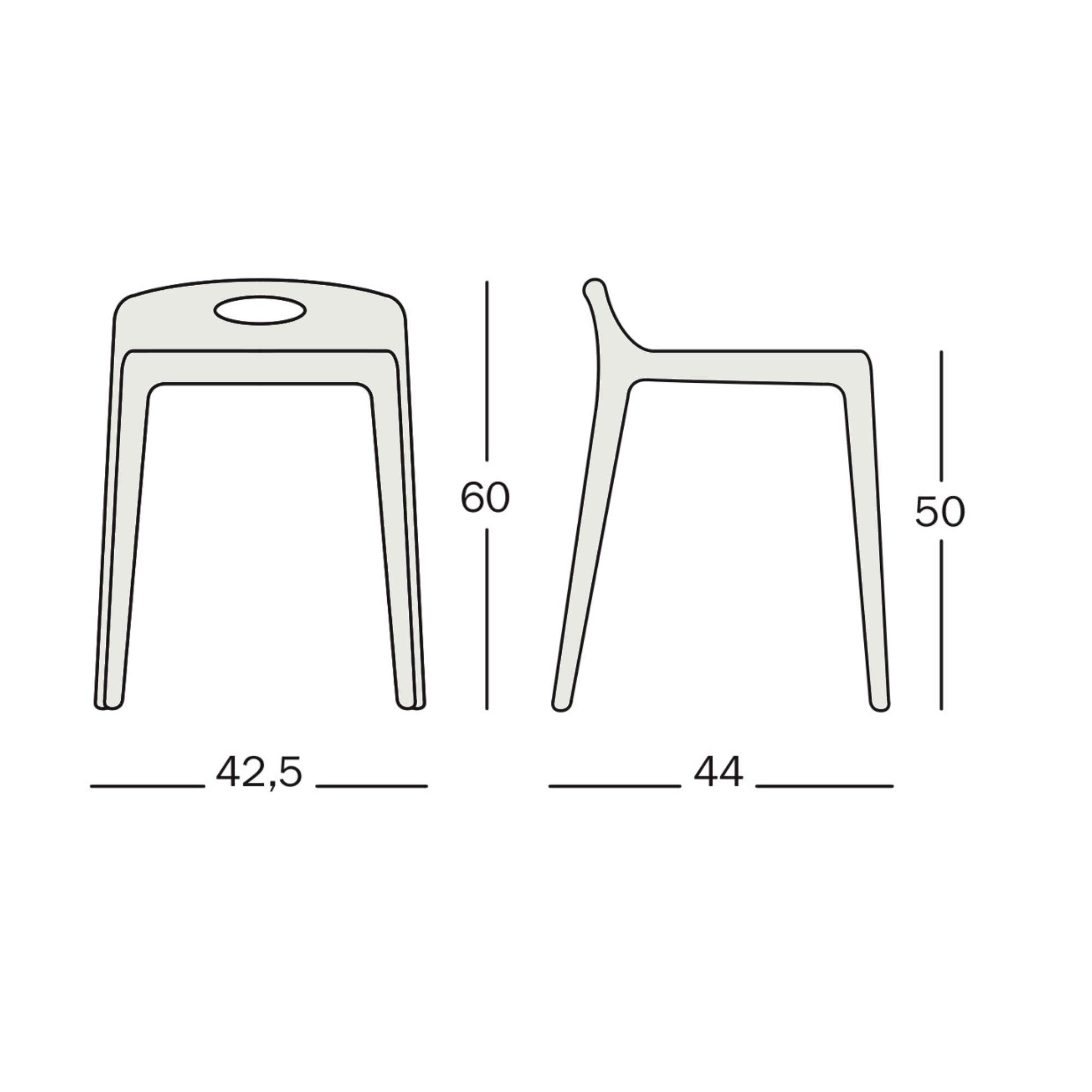 Magis Yuyu stool. Orange