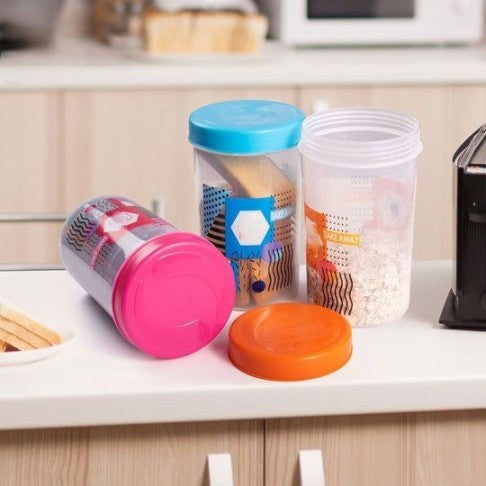 Pack Of 2 - Storage Food Jar