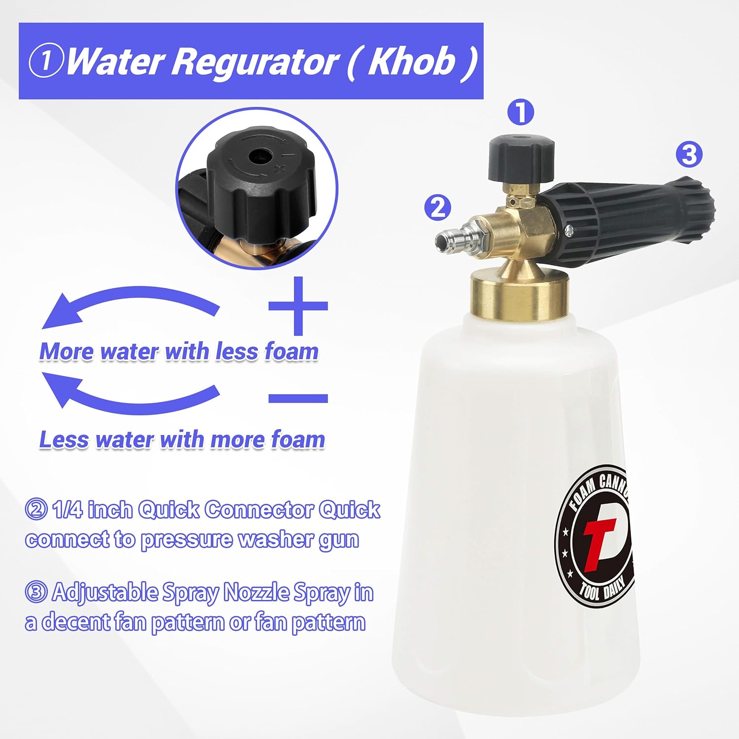 Summer Hot Sale Promotion-49% OFF Foam Cannon Dual Connector Accessory