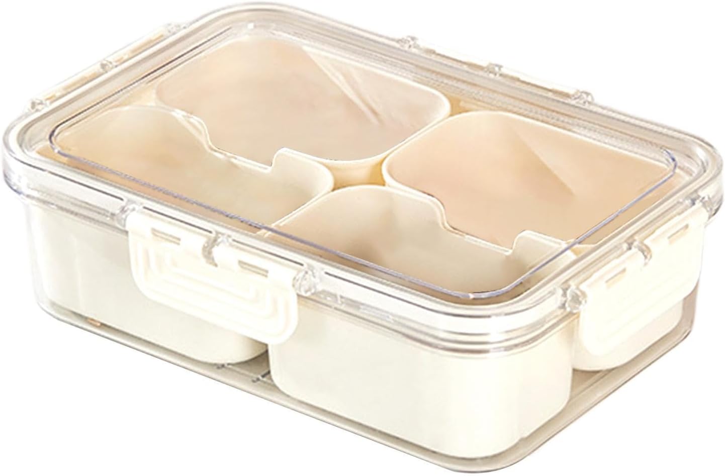 Small Snackle Container Lunch Box. Air-Tight Square Snack Container Snackle Box With Handle