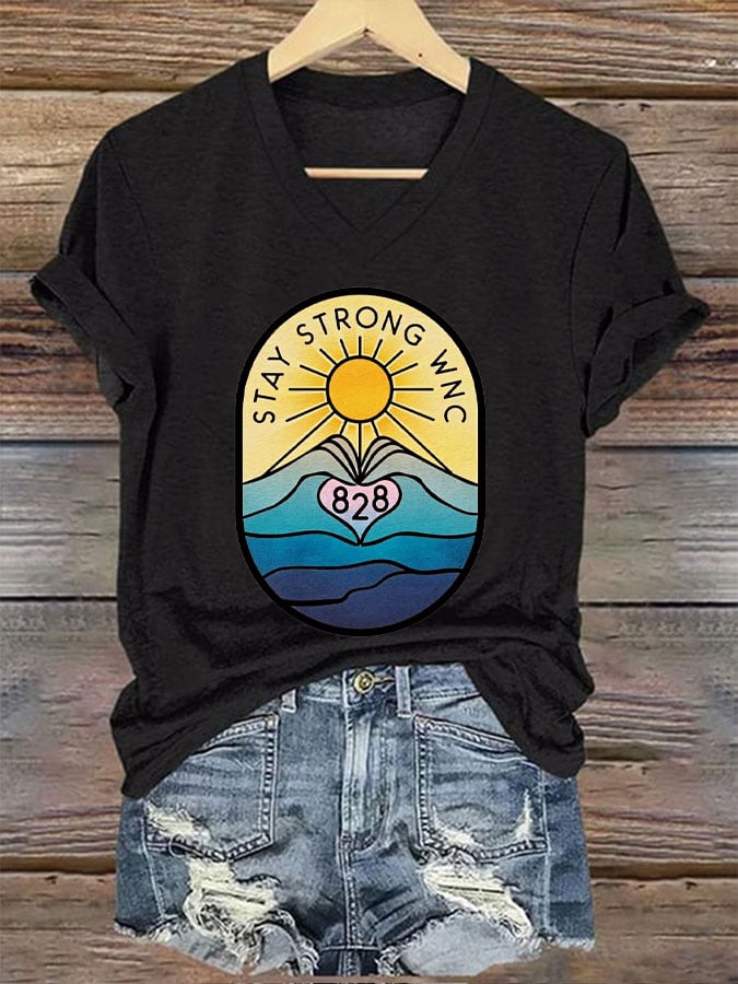 Women's Hurricane Stay Strong WNC Print T-Shirt