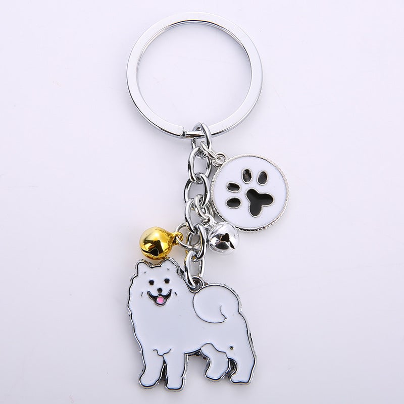 Personalized Dog Pattern Keychain