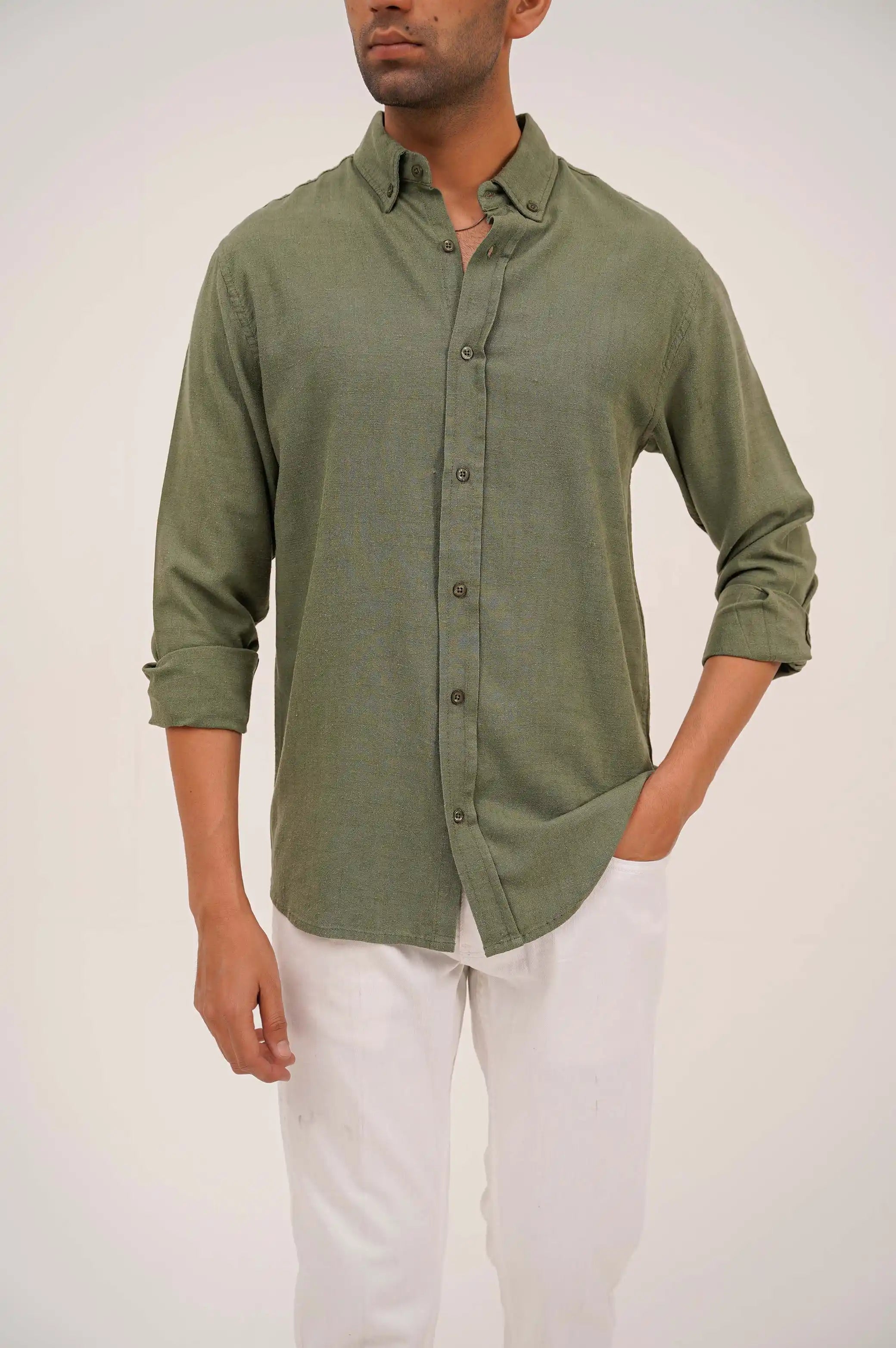 BUTTON COLLAR SHIRT