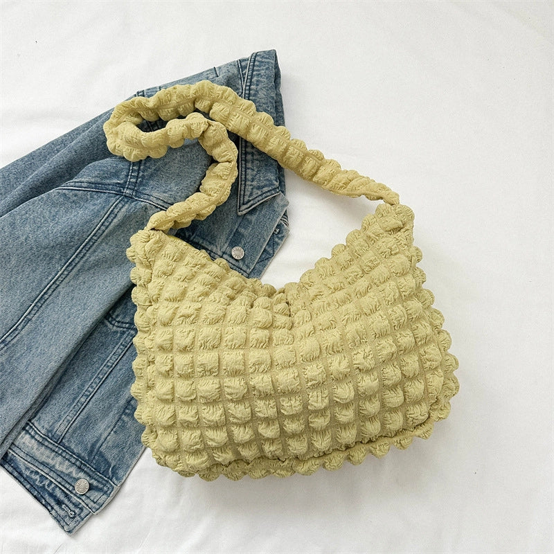 Women's Medium Special Material Solid Color Basic Classic Style Zipper Tote Bag