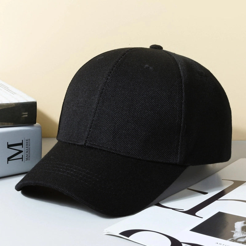 Hat Spring And Autumn New Solid Color Printable Logo Advertising Hat Sunscreen Cap Sports Baseball Cap Light Plate Cap