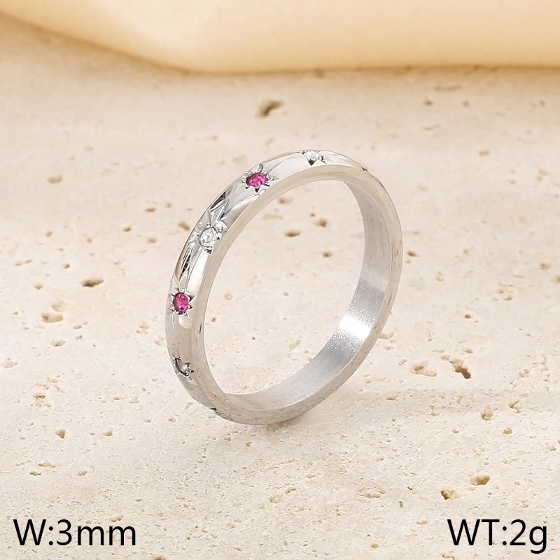 Vintage Style Classic Style Hexagram 304 Stainless Steel 18K Gold Plated Rings