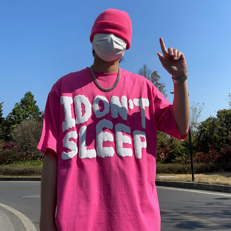 I Don't Sleep Puff Print Tee