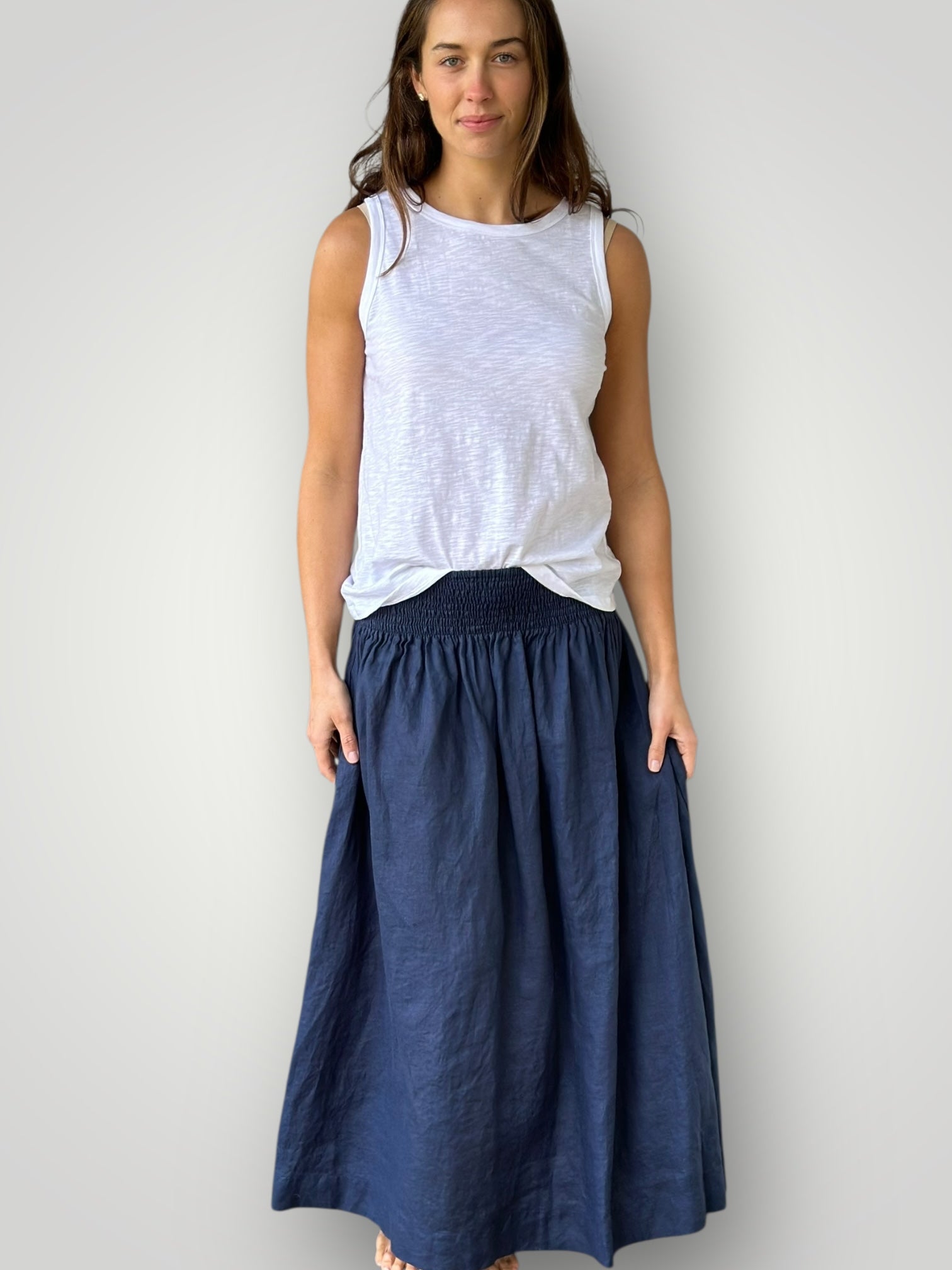 indigo  linen
