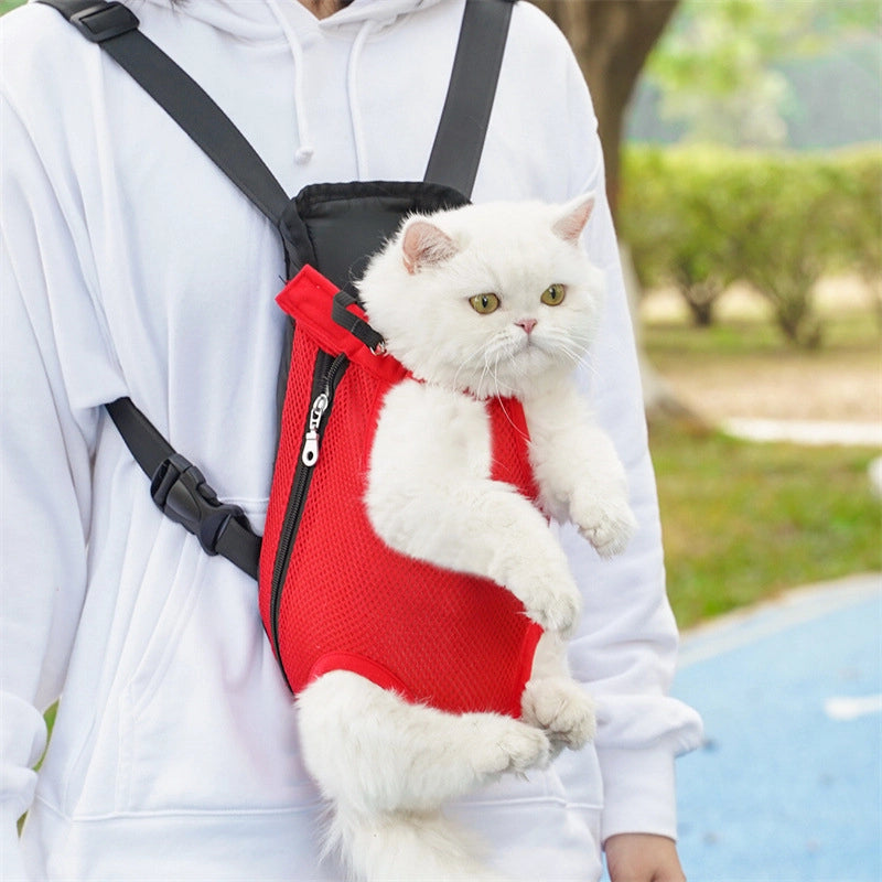 Pet Portable Chest Bag Out Of Pet Cat Bag Dog Mesh Breathable Comfortable Shoulder Pet Bag