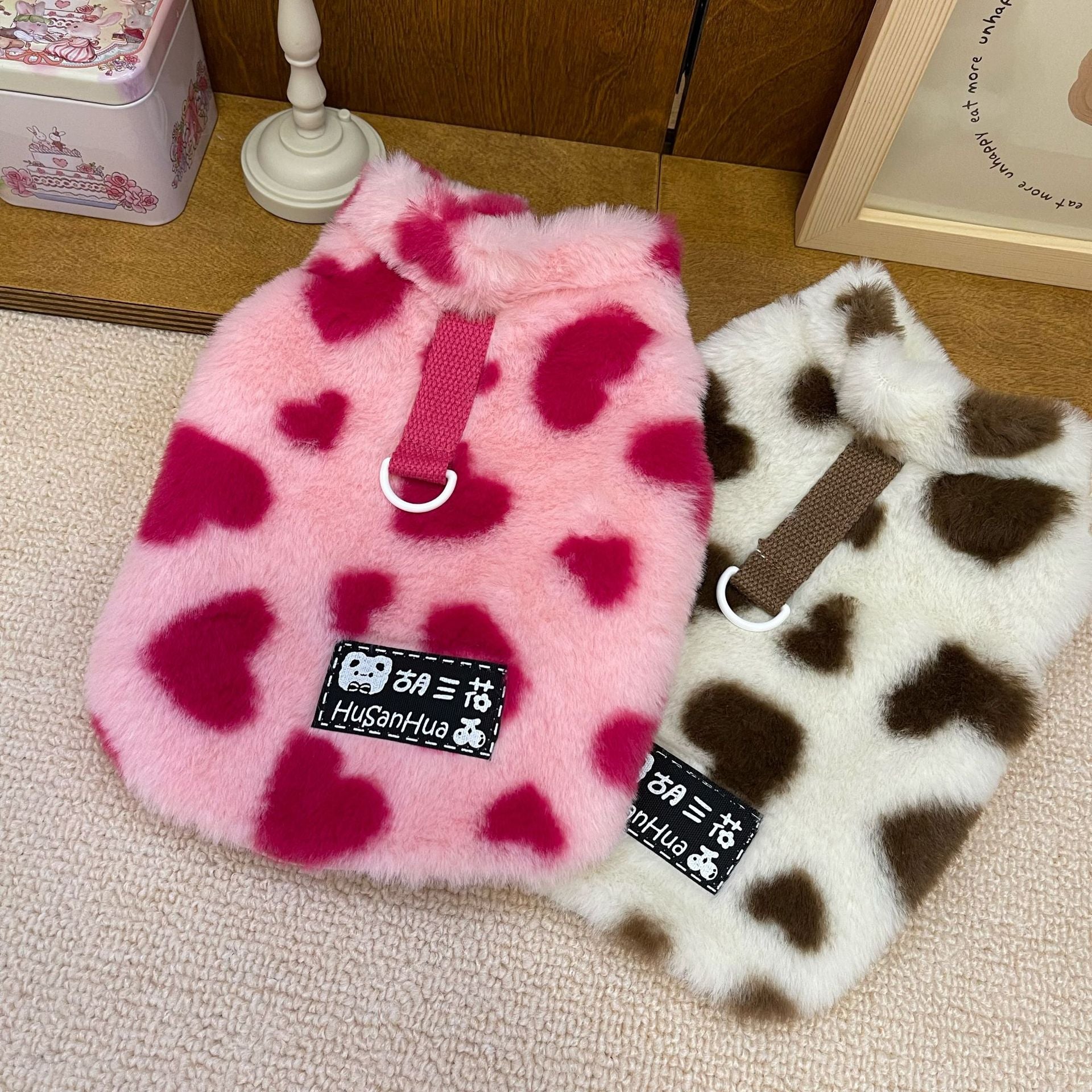 Furry Heart Printed Dog Harness Vest