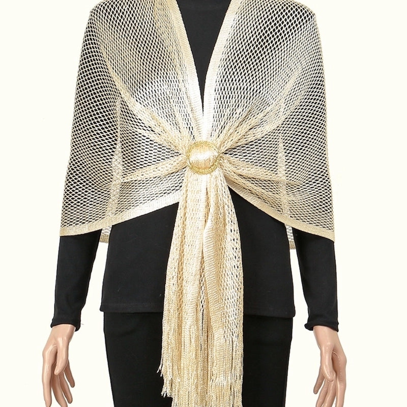 Women's Classic Style Solid Color Polyester Solid Color Shawl