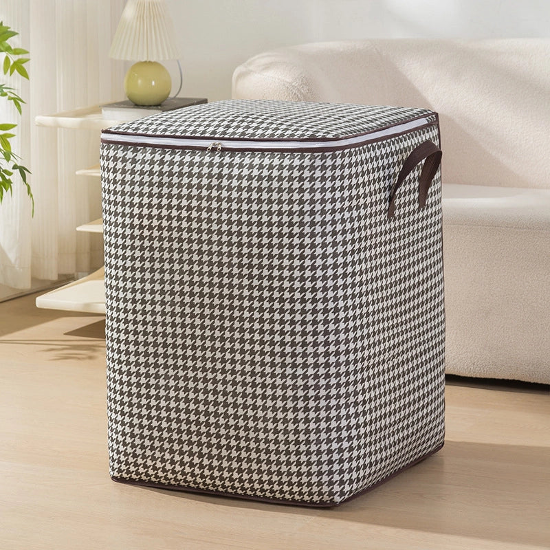 Minimalist Houndstooth Daisy Nonwoven Storage Bag