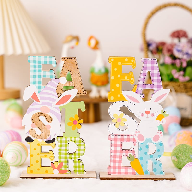 Easter Colorful Letter Ornaments