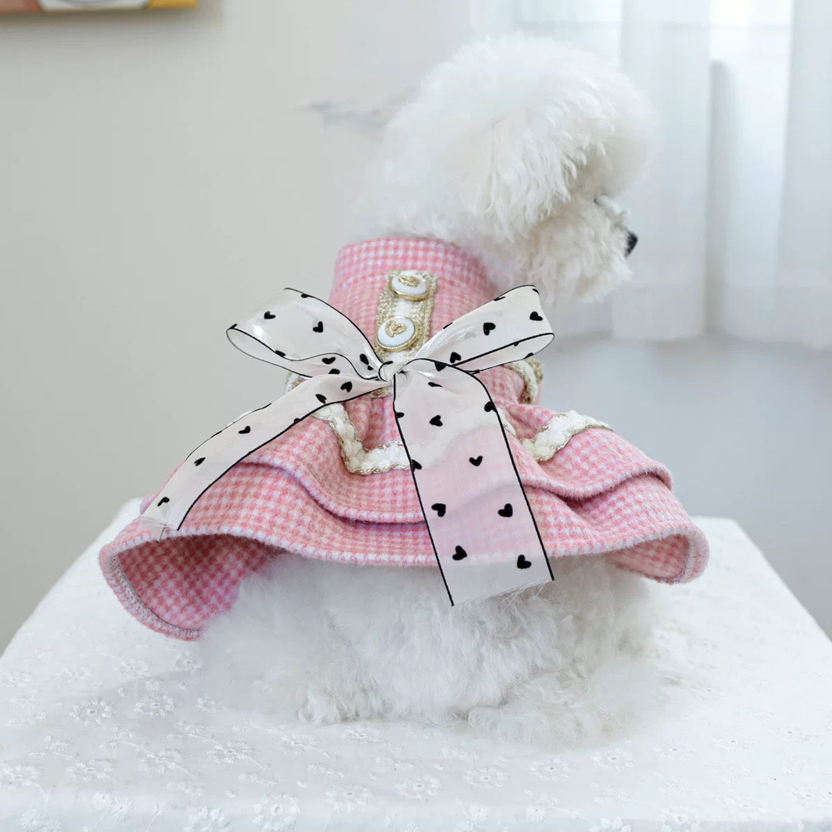 Warm Sweet Bowknot Layered Princess Dress