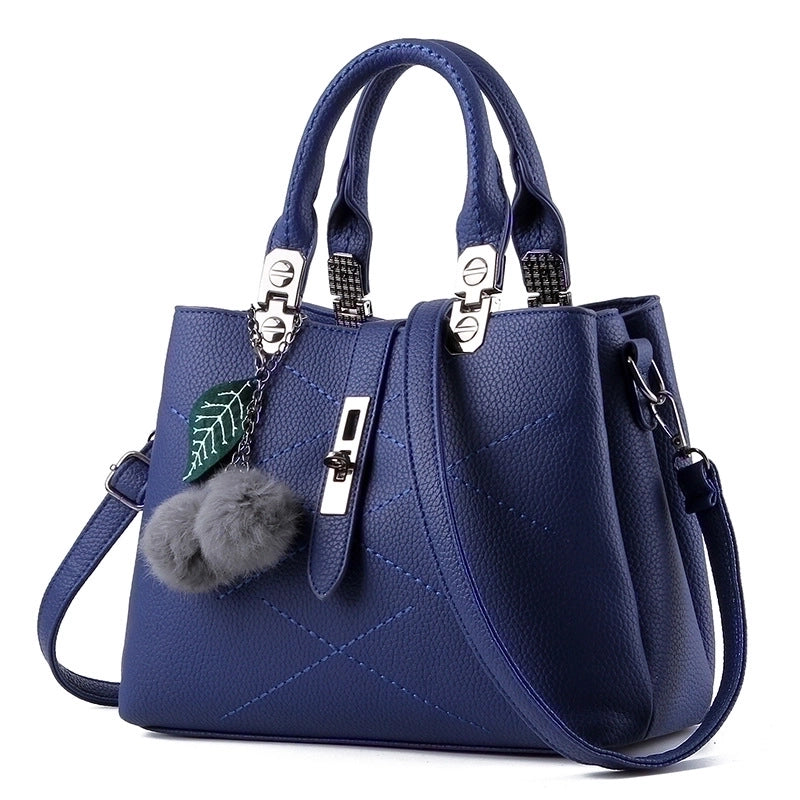 Women's Medium Pu Leather Solid Color Vacation Streetwear Square Zipper Shoulder Bag Handbag Crossbody Bag