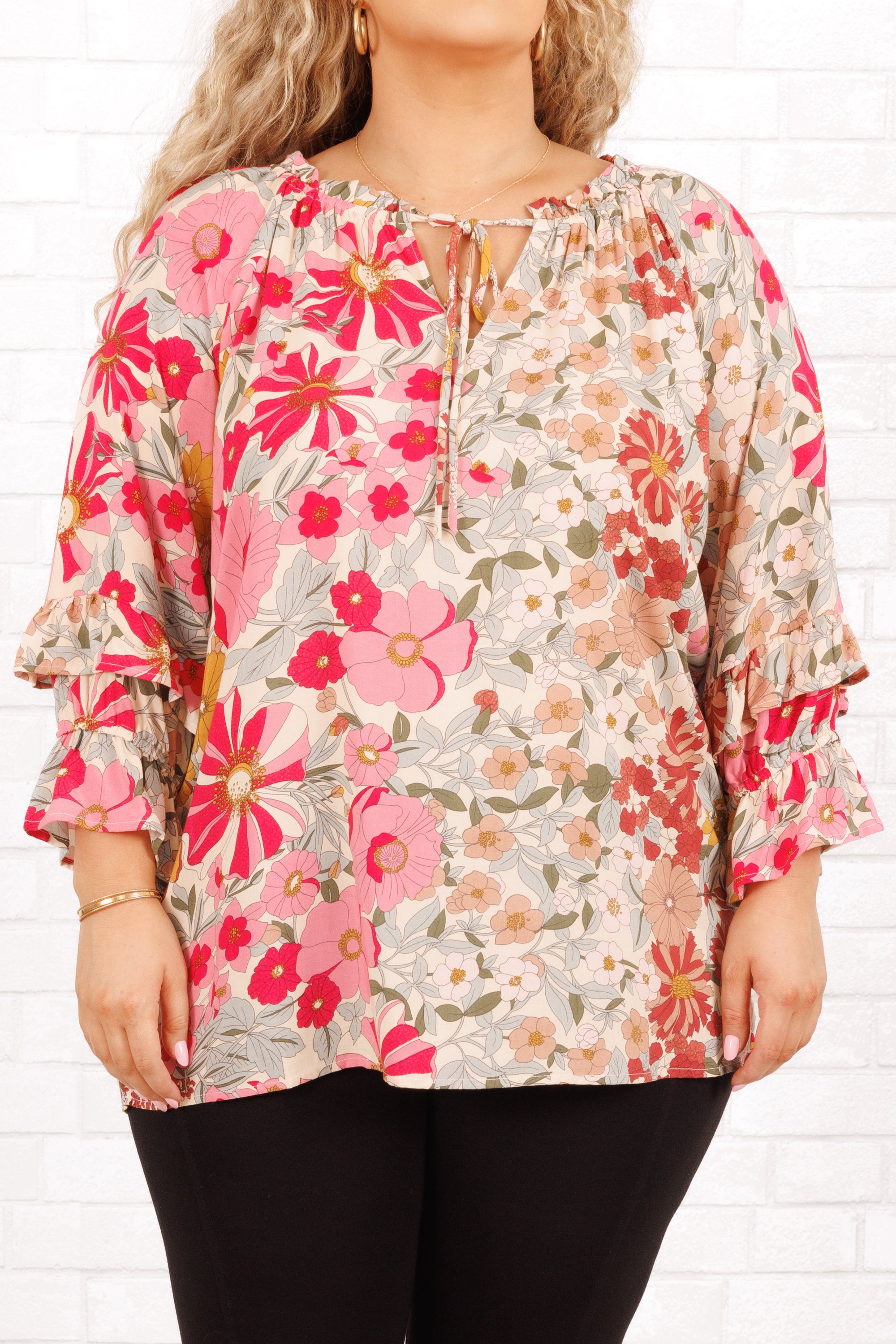 Rose Radiance Blouse. Pink