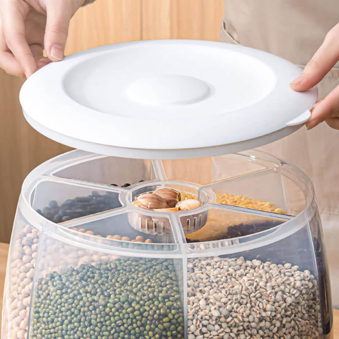 360?° Rotatable 6-in-1 Cereal Dispenser