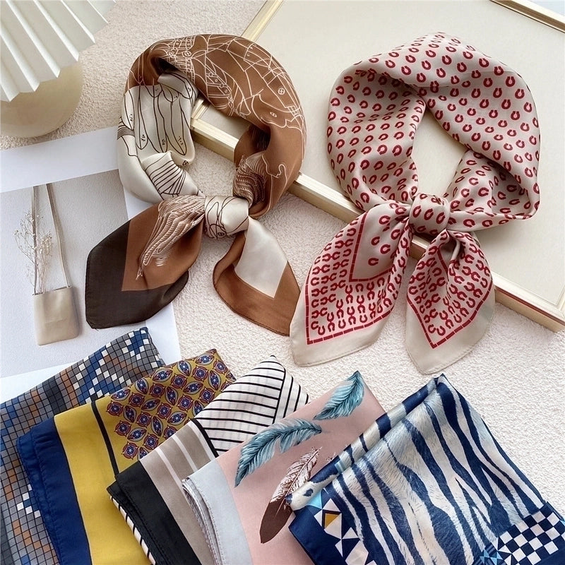 70 Small Square Scarf Silk Scarf Autumn And Winter Gauze Scarf