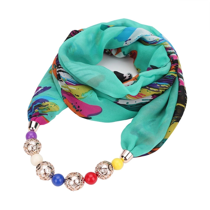 Women's Streetwear Geometric Chiffon Printing Scarf