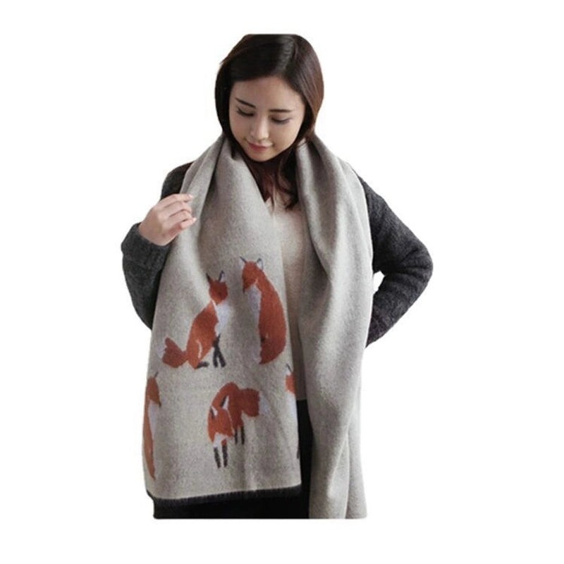 Women's Elegant Basic Animal Imitation Cashmere Scarf
