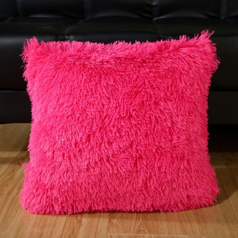 Fashion Solid Color Pv Velvet Throw Pillow Pillow Cases