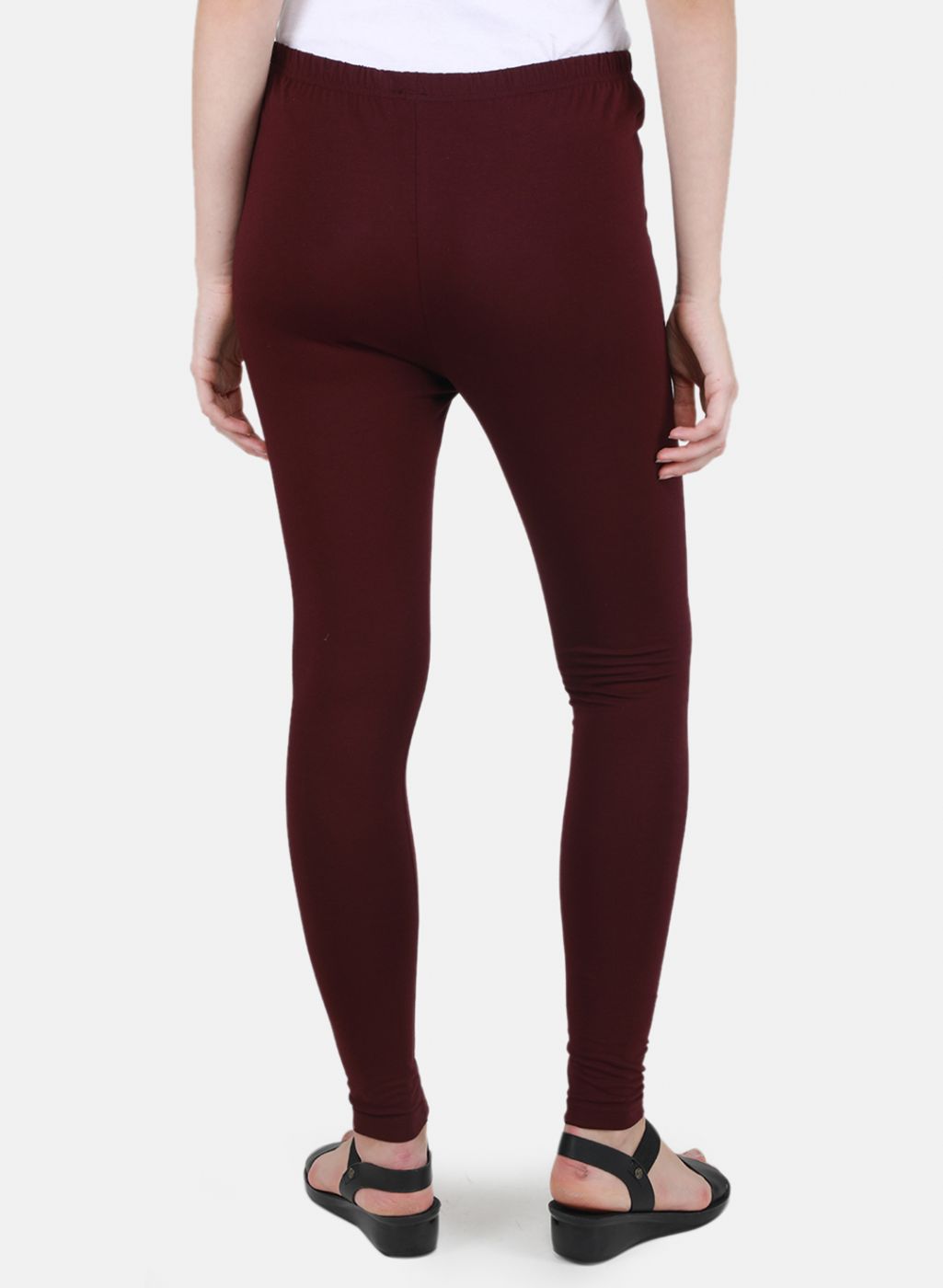 Women Purple Solid Legging