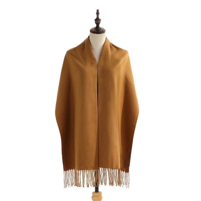 Women's Minimalist Solid Color Imitation Cashmere Scarf