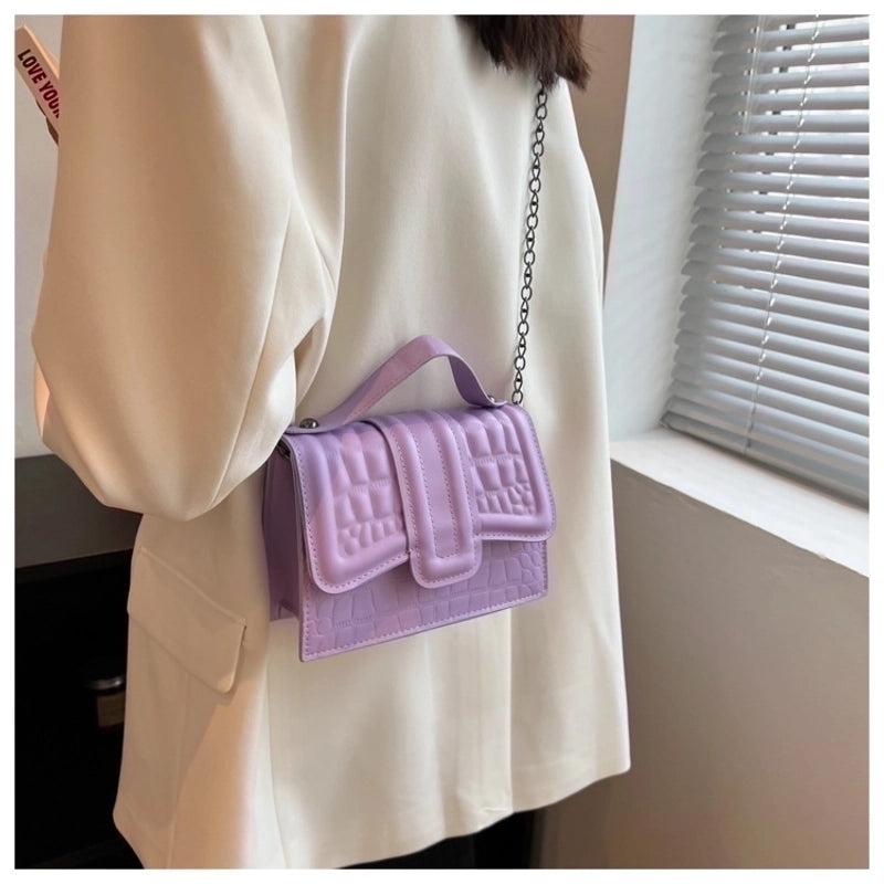 Women's Small Summer Pu Leather Fashion Square Bag