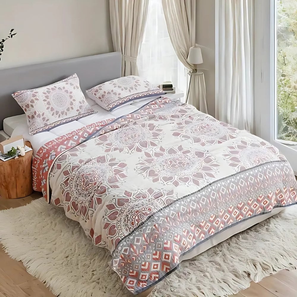 Floral Cotton Comfort Blanket